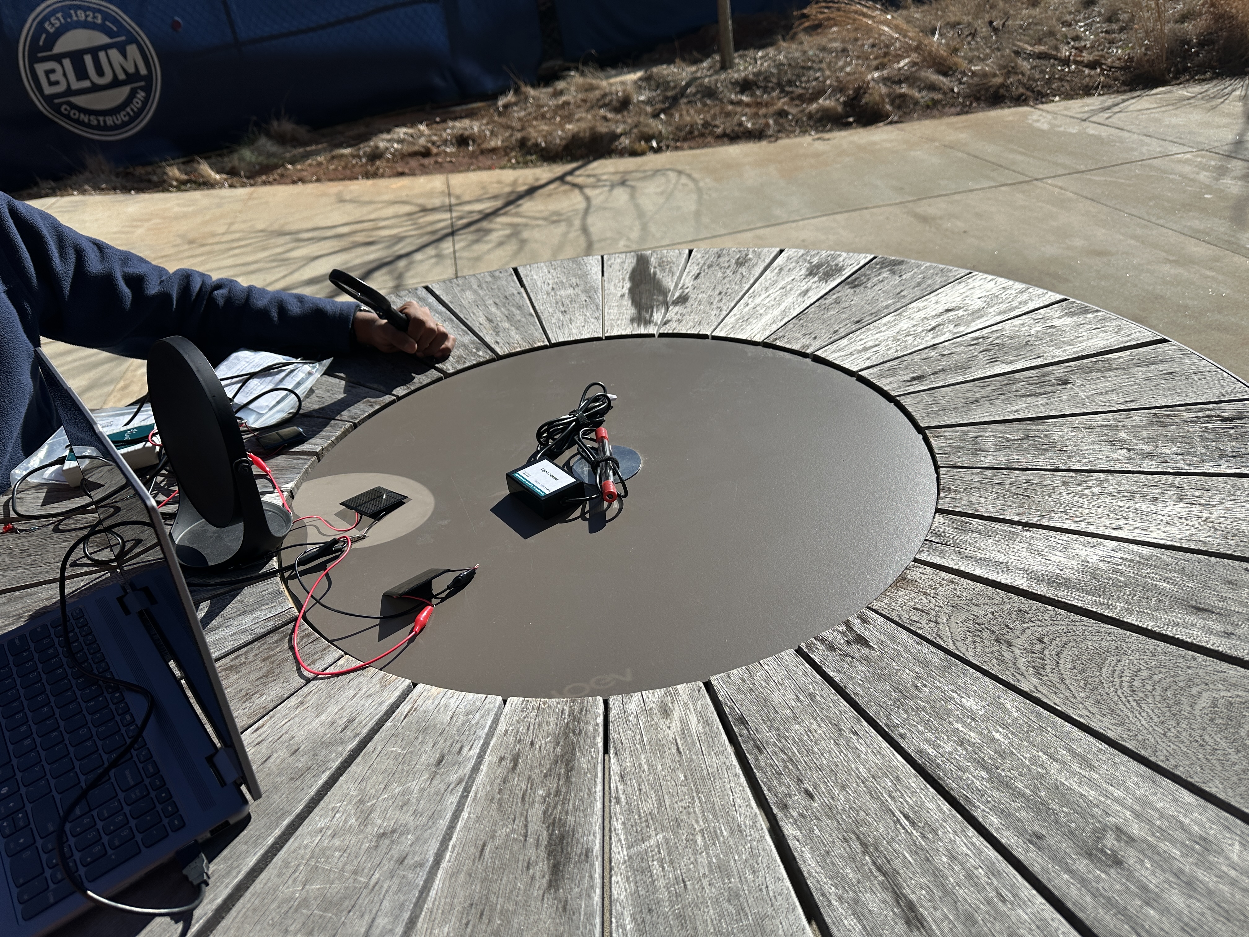 Experiment on Sunny Day at Noon